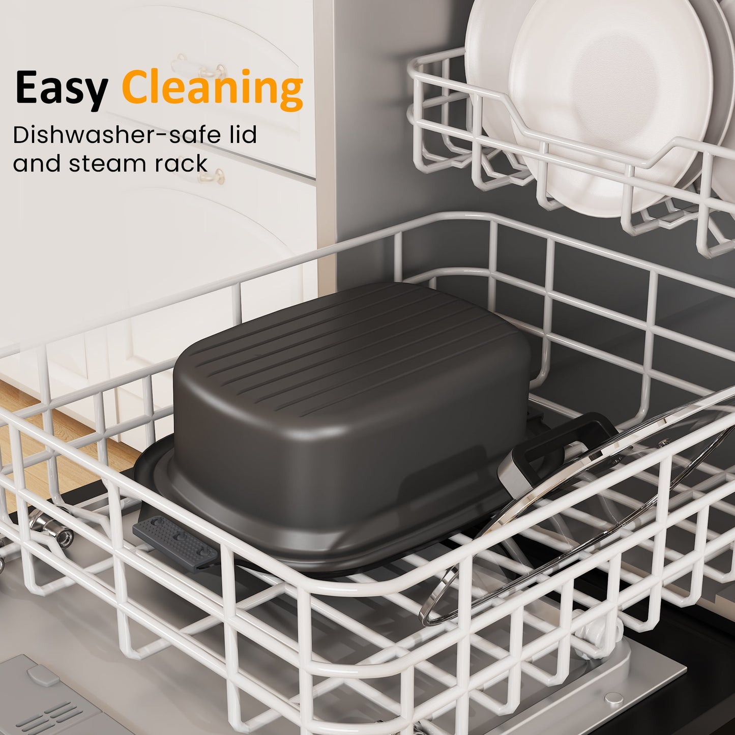 Sunvivi 6.5QT 12-in-1 Programmable Multi Slow Cooker, Food Warmer Pot with Digital Timer, Temp Control