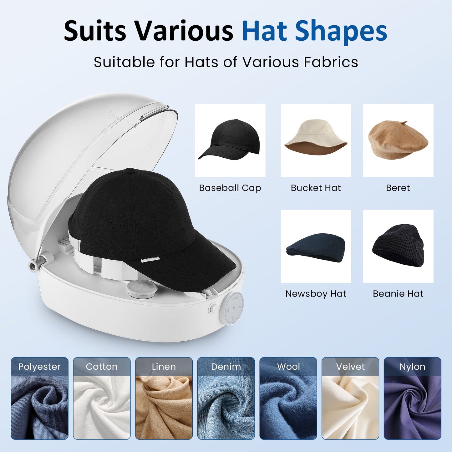 Heynemo Hat Care Machine for Iron & Dry