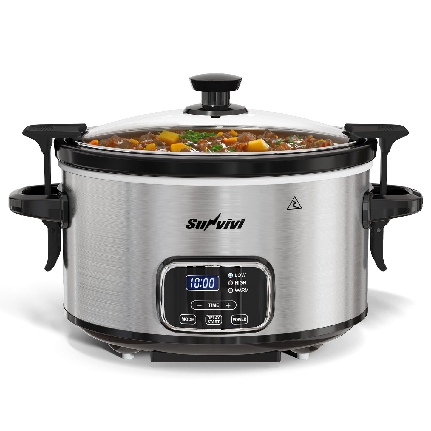4QT Programmable Slow Cooker with Locking Lid