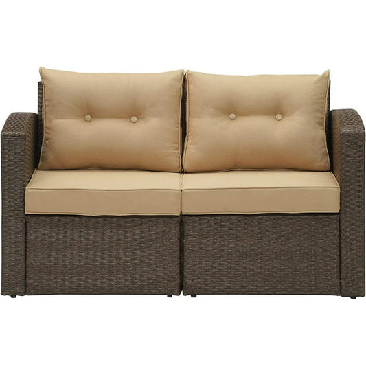 Royalcraft Outdoor Patio Furniture,10 Pieces All-Weather Patio Conversation Set Wicker Sectional Sofa with Non-slip Cushions,Aluminum Frame,Grey