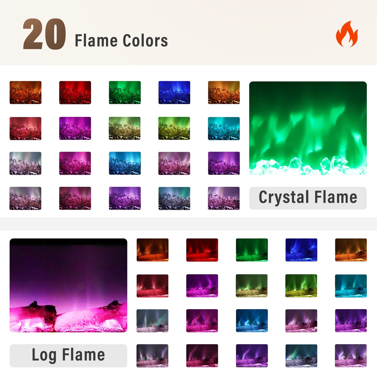 CozyHom 60 Inch Electric Fireplace Recessed Wall Mounted Electric Fireplace Inserts, Adjustable Flame Colors & Temp Fireplace with Touch Screen and Remote Control