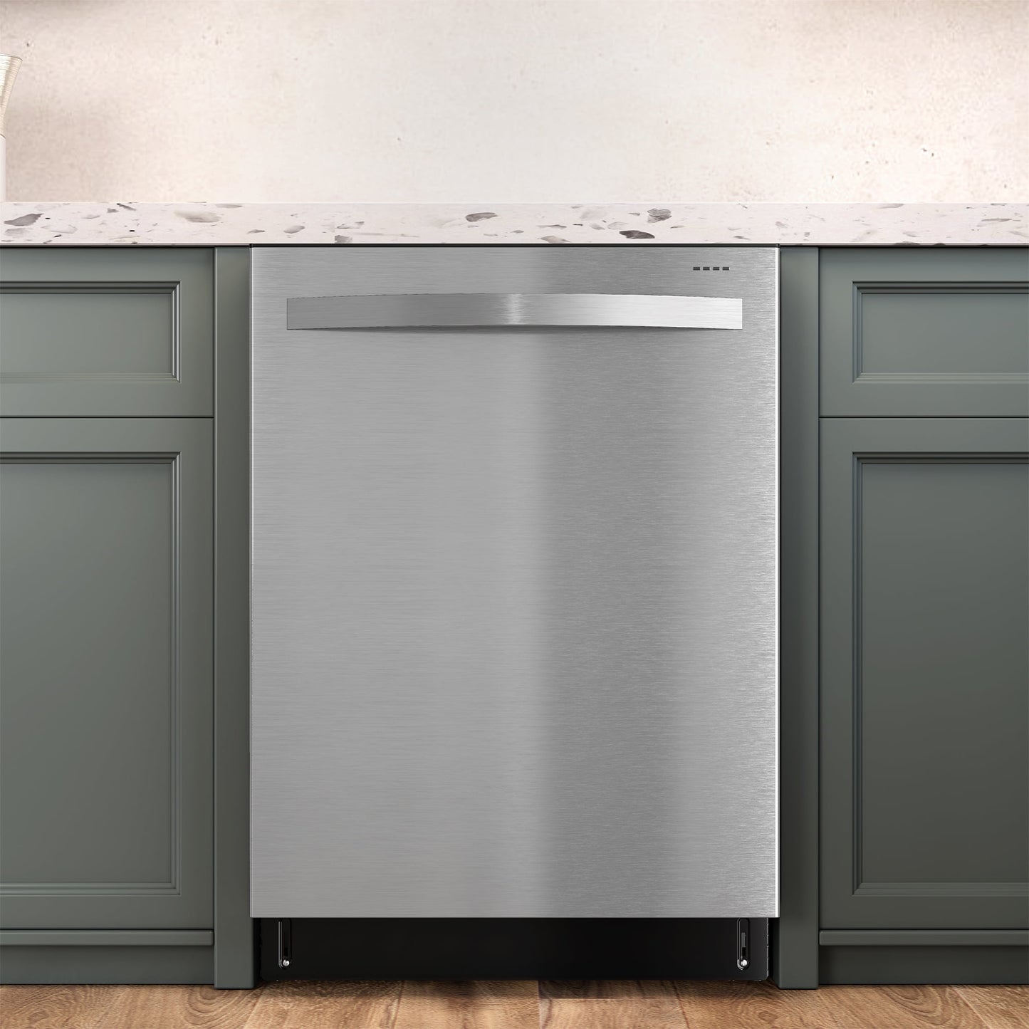 Sunvivi 24" Stainless Steel Built-in Dishwasher, 14-16 Place Settings Dishwasher Machine, 8 Wash Programs, Energy Star, Sliver