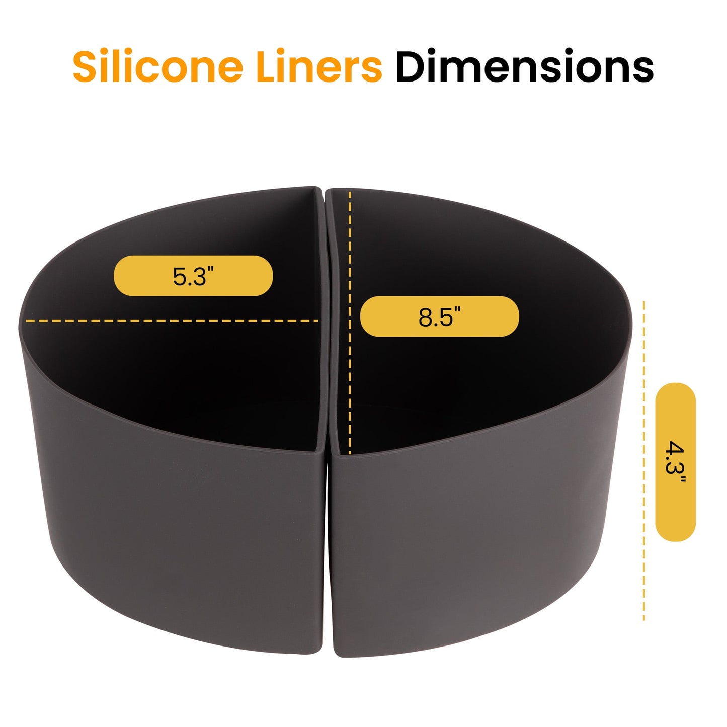 Heynemo 6 Qt Programmable Slow Cooker with 2-in-1 Silicone Liners and Digital Timer, Blue