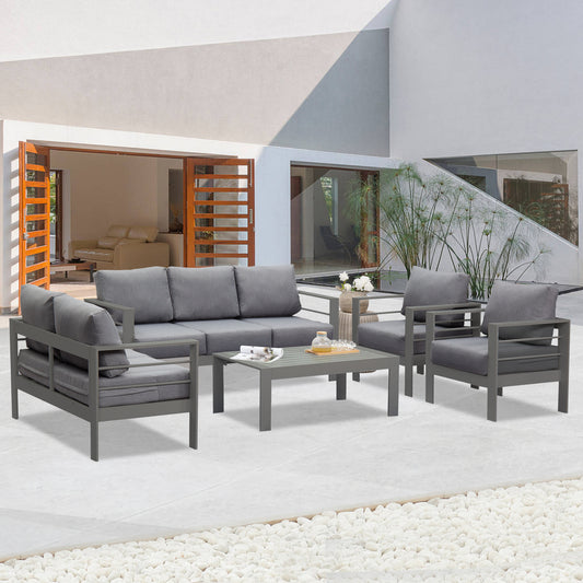 Aluminum Patio Furniture Set 5 Pieces