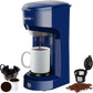 blue coffee maker