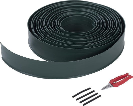 Landscape Edging Kit Garden Border Edging Plastic with Connectors Scissors