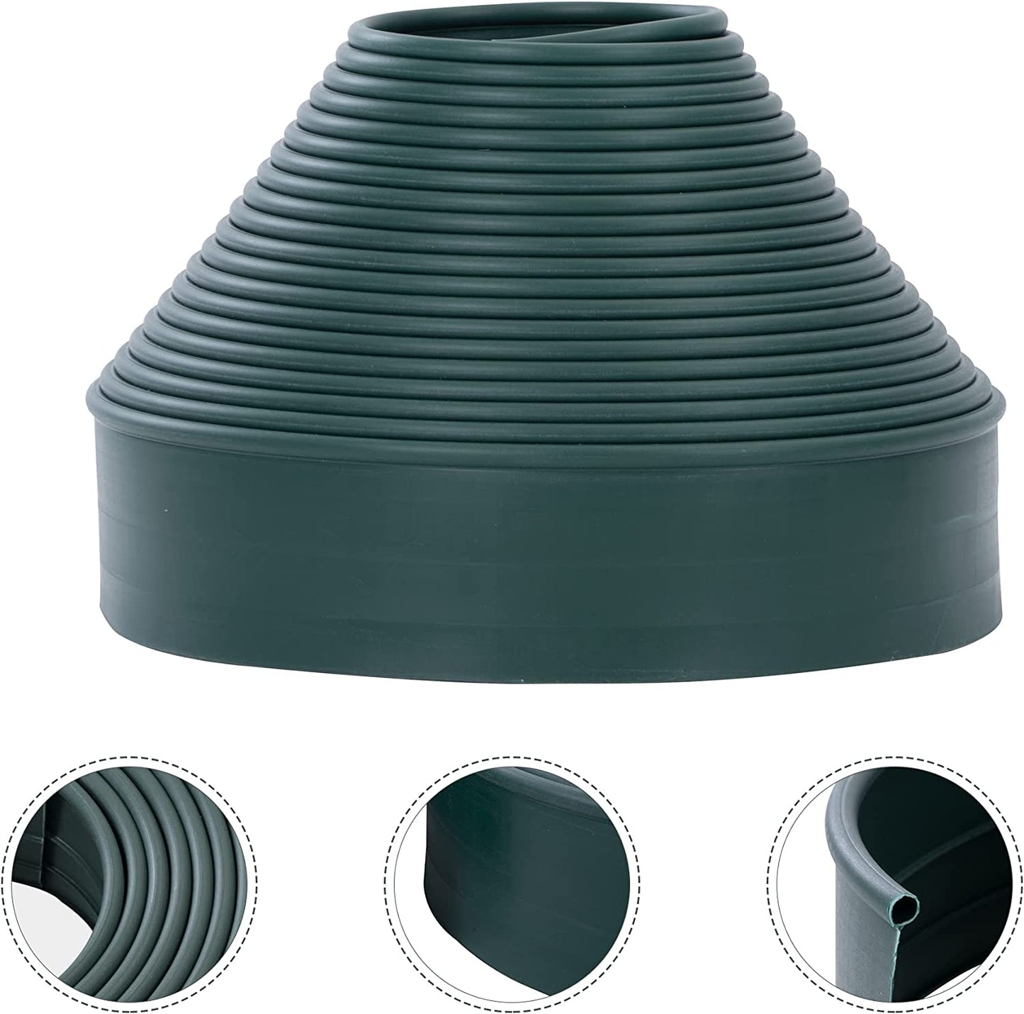Landscape Edging Kit Garden Border Edging Plastic with Connectors Scissors