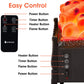 Electric Fireplace Logs Set Heater Realistic Ember Bed for Indoor Use 20Inch
