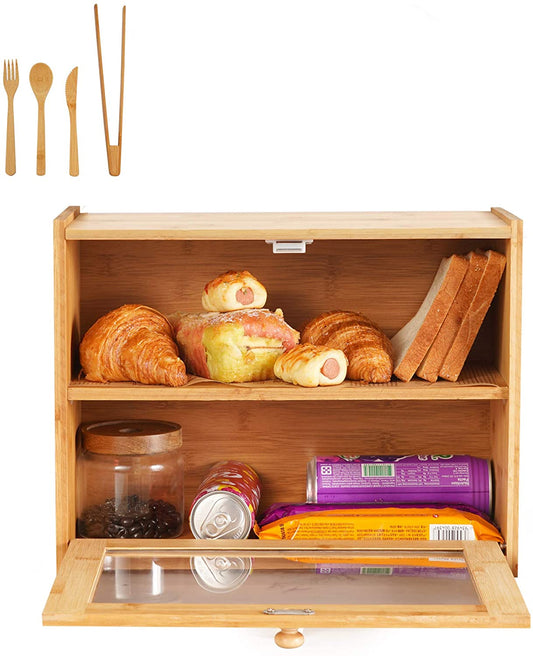 XLarge Bamboo Bread Holder - Sunvivi