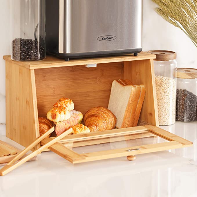 Large Bamboo Bread Holder - Sunvivi