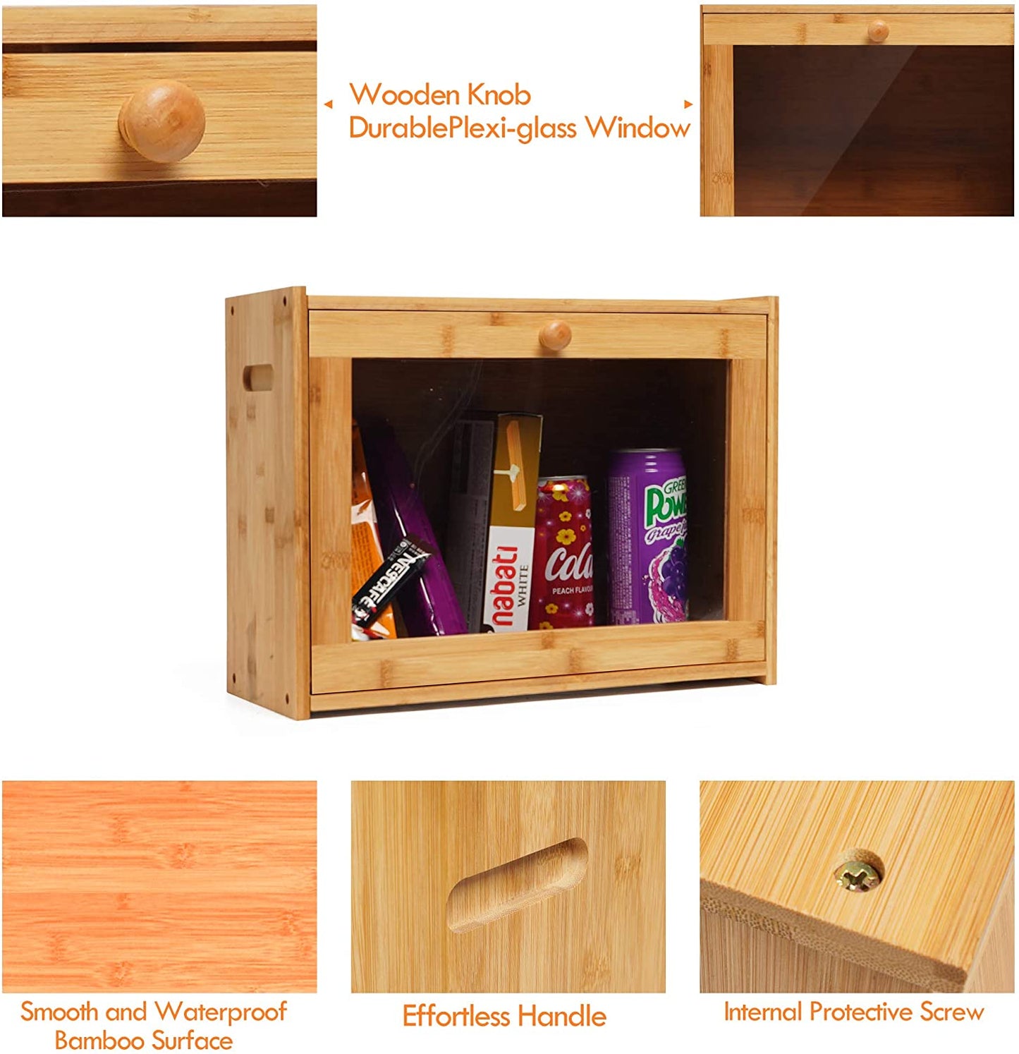 XLarge Bamboo Bread Holder - Sunvivi