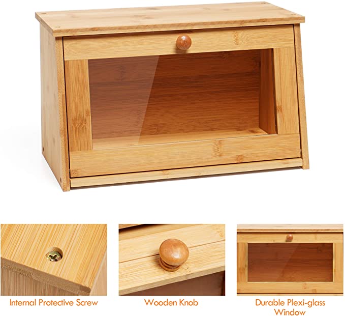 Large Bamboo Bread Holder - Sunvivi