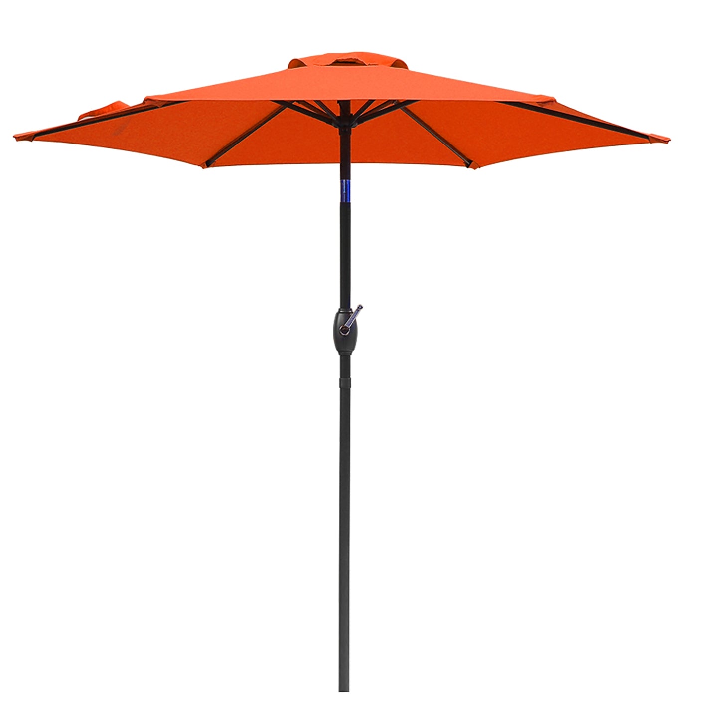 7.5 ft/ 9 ft Patio Umbrella Outdoor Market Umbrella Tilt Button Crank 6 Ribs