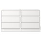 Heynemo Modern 3-Drawer Storage Dresser Set of 2 for Home and Office, White