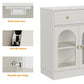 Heynemo Buffet Cabinet with Storage, 55.1" Large Sideboard Buffet Cabinet, Modern Kitchen Cabinet Display Cabinet with 2 Drawers and 4 Doors, Wood Coffee Bar Cabinet for Kitchen Dining Room, White