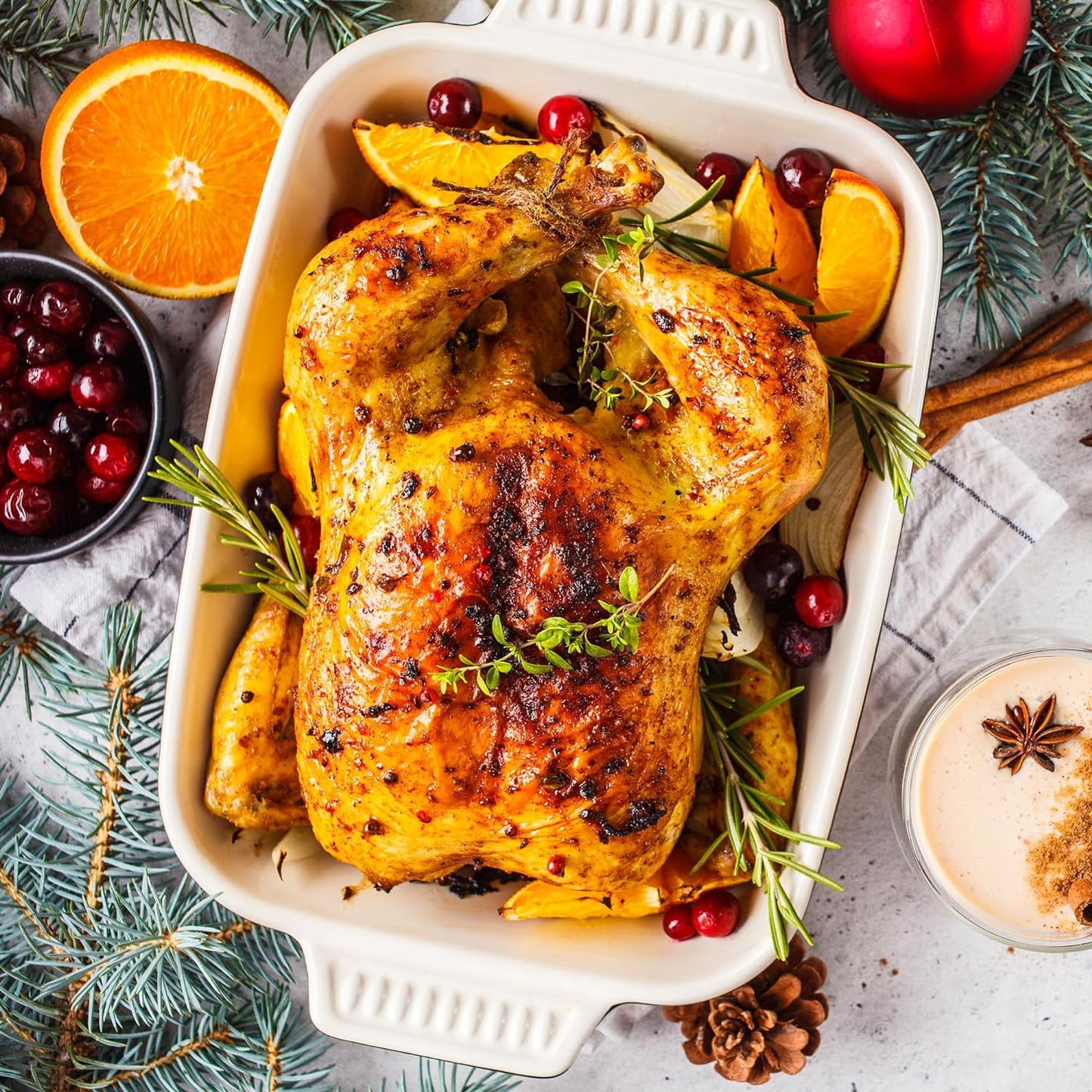 Superjoe 22 Quart Electric Roaster Oven with Self-Basting Lid, Turkey Roaster Oven Buffet with Removable Pan, Cool-Touch Handles, Blue