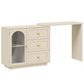 May in Color Modern Dressing Table and Chest of Drawers Combo, 3 Drawers & 1 Door, Perfect for Bedroom, Dressing Room