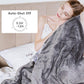Heynemo Electric Blanket 90" x 84" Queen Size Heated Blanket, Dual Controllers 10 Heat Settings Auto-off Timer, Grey
