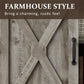 Mayincolor Rustic Farmhouse TV Stand for 65+ Inch TVs, 34'' Tall Entertainment Center with Sliding Barn Door