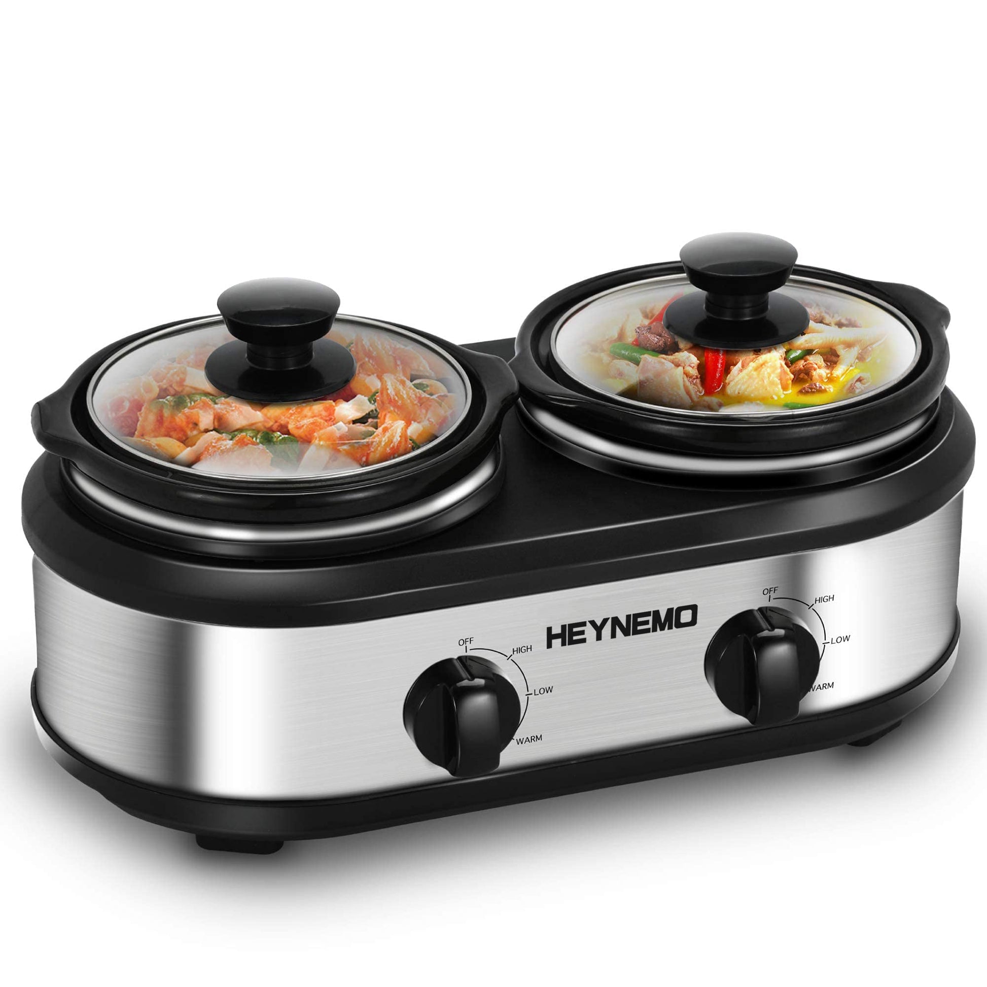 Double the fun with our new double-dish slow cooker