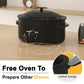Superjoe 8 QT Electric Roaster Oven, Self-Basting Lid, Defrost, Warm, Removable Pan, Stainless Steel