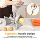 Heynemo Professional Potato Slicer & French Fry Cutter, 3 Replaceable Blades, 6-Wedge Slicer, Heavy Duty Stainless Steel