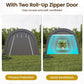 RoyalCraft Domed Carport, Portable Garage with 2 Roll up Doors, Heavy Duty Car Canopy Party Tent, All-Season Storage Shelter Shed Carport for Motorcycle, Boat, Truck, or Garden Tools, 12' x 25'
