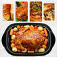 26 Quart Electric Roaster Oven Stainless Steel Turkey Roaster Oven, Self-Basting Lid Removable Insert Pot, Black