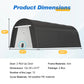 Heynemo 12' x 25' Portable Metal Carport with 4 Bags, Weatherproof PE Cover, Outdoor Car Canopy Tent with 2 Roll-up Doors, Outside Dome Storage Shelter Shed for Cars, Truck, Garden Tools