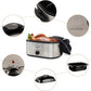 Superjoe 22 Quart Roaster Oven with Self-Basting Lid Turkey Roaster Electric Food Warmer, Stainless Steel