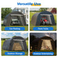 Heynemo 13' x 20' Outdoor Metal Carport with 4 Bags, Portable Garage with 2 Roll-up Doors, Storage Shelter Shed for Cars, Truck, or Garden Tools