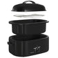 Superjoe 18 QT Electric Roaster Oven, Stainless Steel Roaster Pan for Turkey With Removable Insert Pot, Black