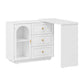 May in Color Extendable Makeup Vanity Desk with 3 Drawers & 1 Door
