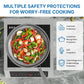 Heynemo Portable Induction Cooktop, 1800W Electric Induction Cooker Hot Plate 10 Power 14 Temperature Setting, Countertop Burner with Timer, Black