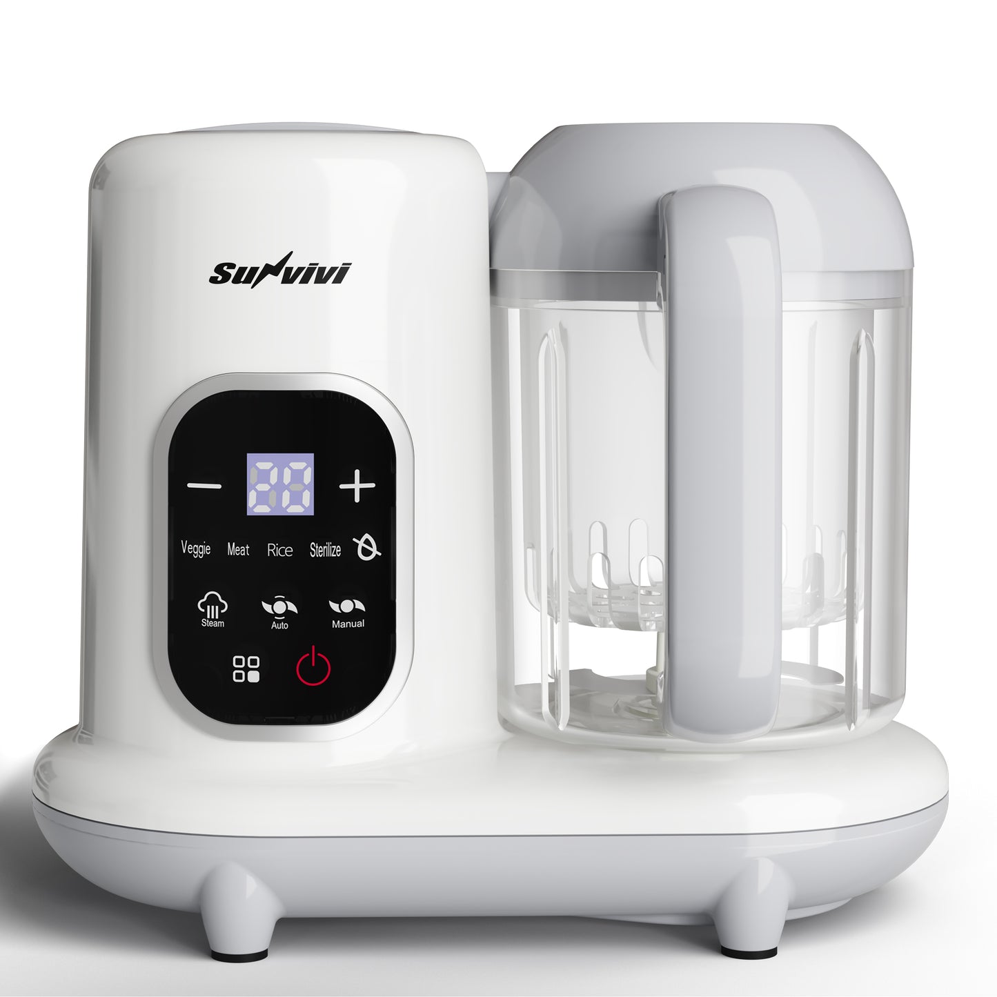 Heynemo All-in-One Baby Food Maker with Steamer, Blender, Heating & Stirring | LCD Display, Self-Clean Baby Food Processor