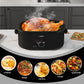 Sunvivi Roaster Oven With Self-Basting Lid - Electric, Removable Pan, 24 Qt, Black