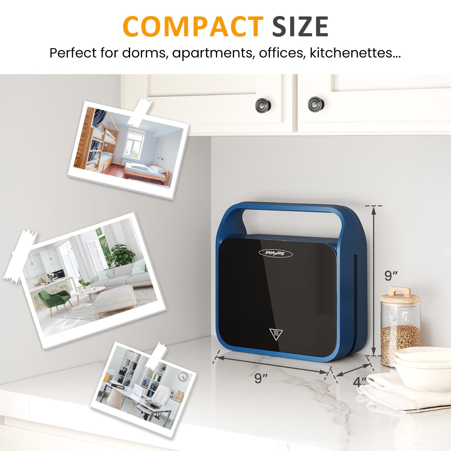 Sunvivi Multi-Function 3-in-1 Sandwich & Waffle Maker