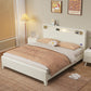 Modern Solid Wood Bed with Storage - Double Bed, 1.8m, Master Bedroom