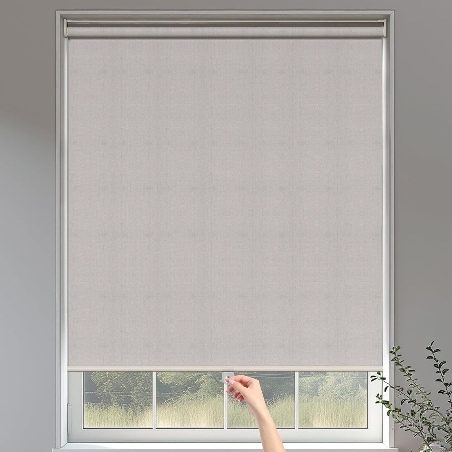 Superjoe 100% Blackout Roller Shades for Windows, Pull Down Shades with Thermal Insulated Waterproof Fabric