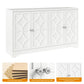 Heynemo Sideboard Buffet Cabinet with Storage, 56'' Modern Sideboard with 4 Doors and Adjustable Shelves, Wood Accent Cabinet for Entryway, Dining Room, Living Room, White