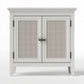 Storage Cabinet, Kitchen Sideboard Cabinet with Rattan Decor Doors, Accent Buffet Cabinet with Adjustable Storage Shelf, Wood Cabinet Organizer for Hallway, Dining Room, Living Room