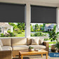 CozyHome Outdoor Roller Shade 6' x 8', Cordless Patio Shade with Crank Handle, 95% UV Protection, Aluminum Privacy Sun Shade for Patio, Black