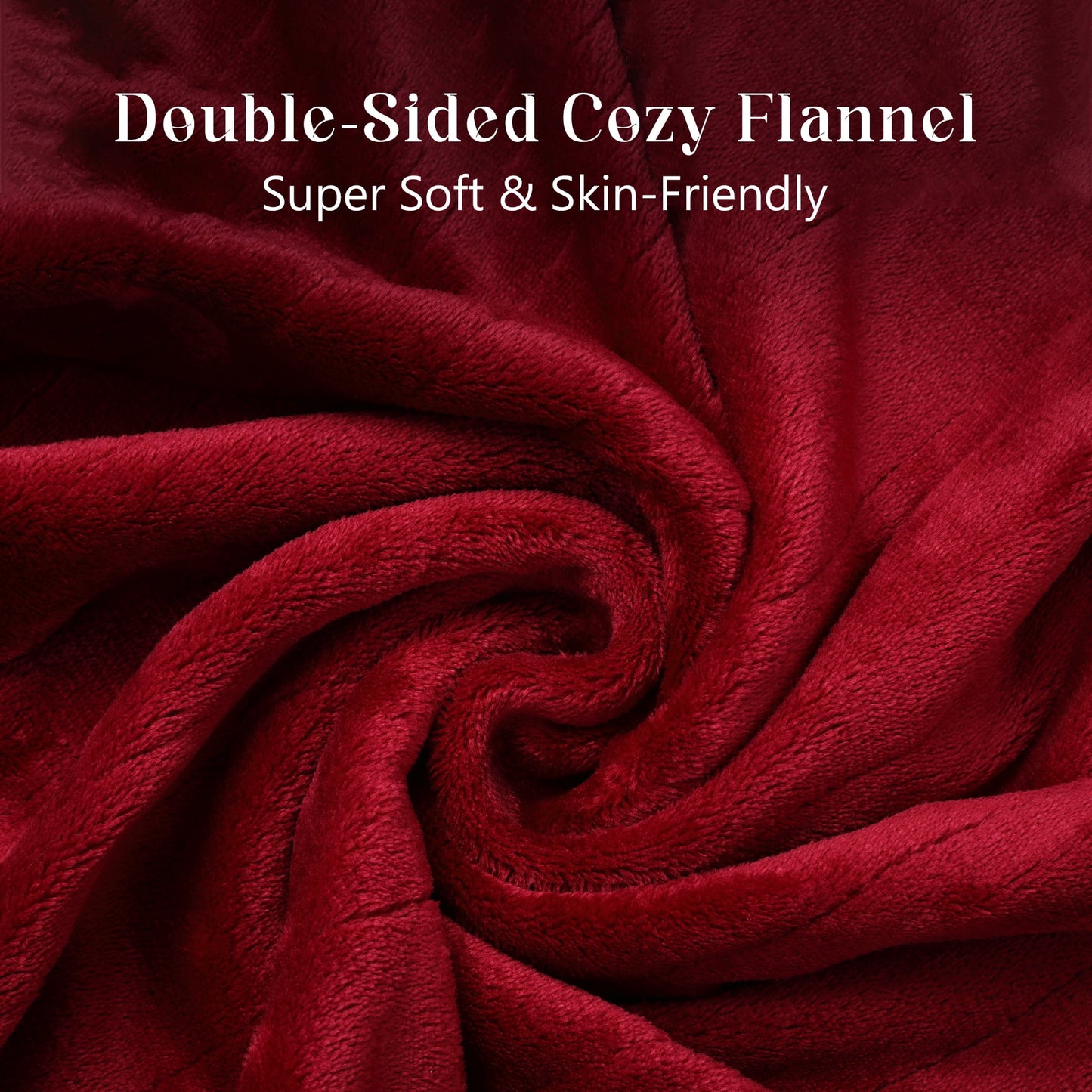 Heated Blanket Queen Size, Electric Blanket Dual Control Soft Velvet, 10 Heat Settings, 12 Hours Auto Off, Overheat Protection, Red
