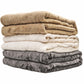 SUNVIVI 60" x 50" Heated Throw Blanket, Auto Shut-Off with 4 Heat Settings, Double-Layer Flannel, Gray