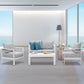 4 Piece Outdoor Aluminum Sectional Sofa