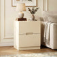 RoyalCraft 2 Drawer Nightstand, Modern Bedside Table with Handless Design, Wood Side Table for Bedroom, Living Room, Hallway