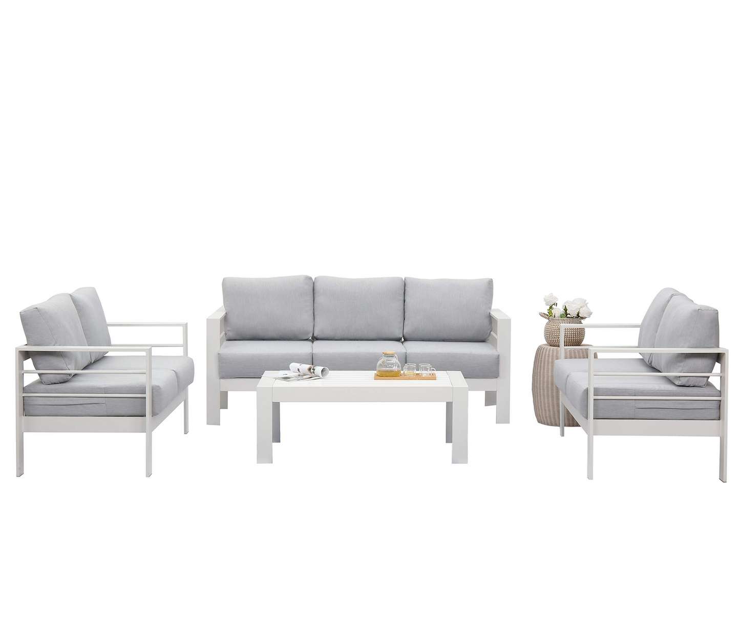 4 Pieces Aluminum Conversation Set