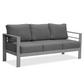 Patio Furniture 3 Seats Aluminum Sofa