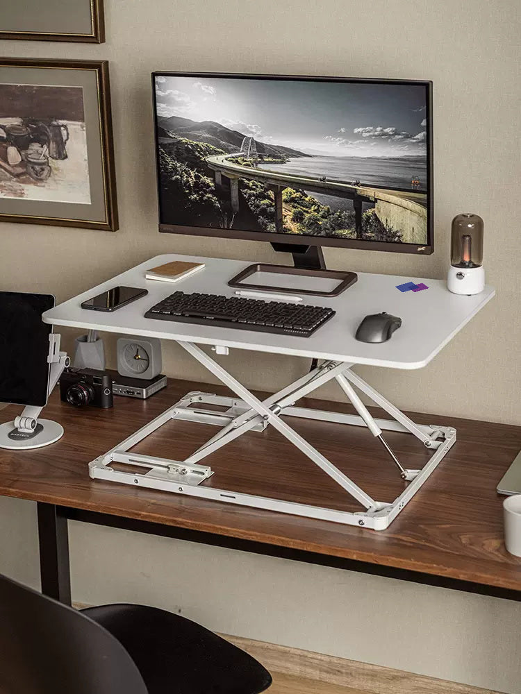 Adjustable Standing Desk - Laptop and Desktop Workstation, Modern and Minimalistic Design, Foldable