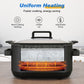 Heynemo 12-in-1 Digital Programmable Slow Cooker, 6.5 QT Large Multicooker, Multi-Cooker with Timer, Temp Control, Black